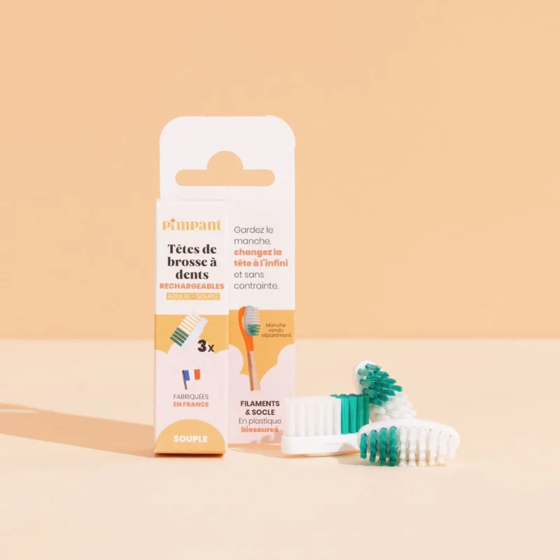 Têtes de Brosse à Dents (x3) (poils souples)