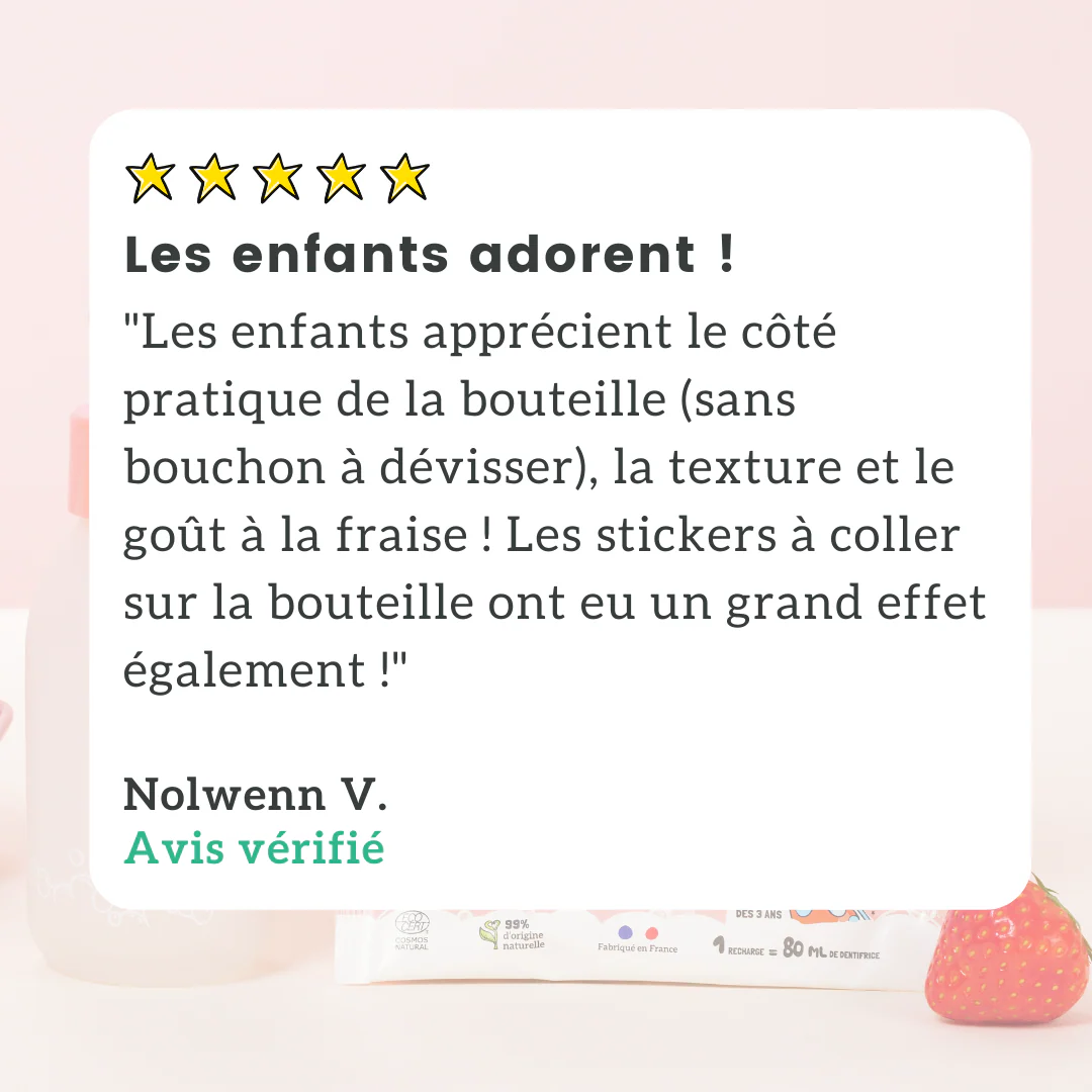 Kit Dentifrice Kids Fraise - Image 5