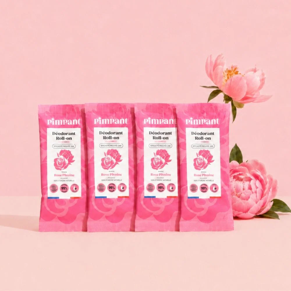 Recharges Déodorant Roll-On Rose-Pivoine (x4) - Image 3
